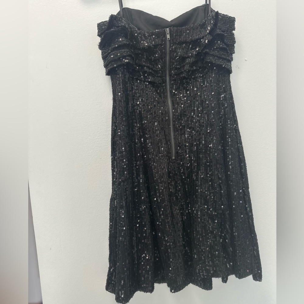 Mustard Seed Black Sequin Dress - Picture 2 of 5